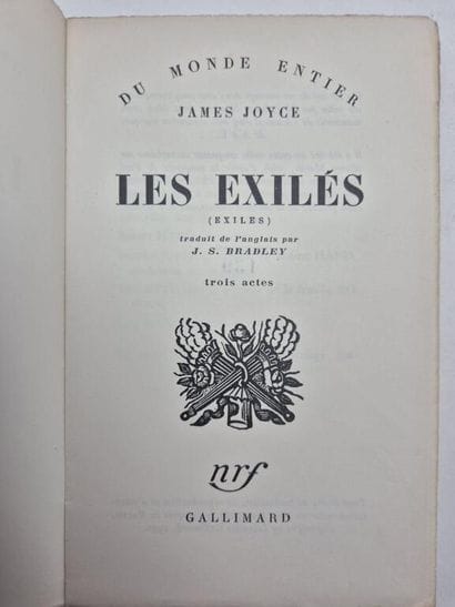 JOYCE, James. The Exiles.

Paris, Gallimard—