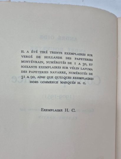 GIDE, André. A collection of 4 works, including...