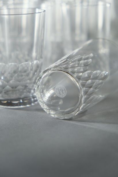 Maison BACCARAT, modèle Écaille.
Ensemble...
