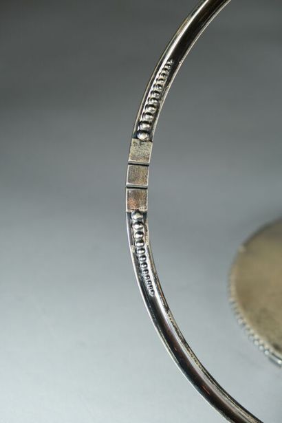 Pied et monture de coupe en argent 925 ‰,...