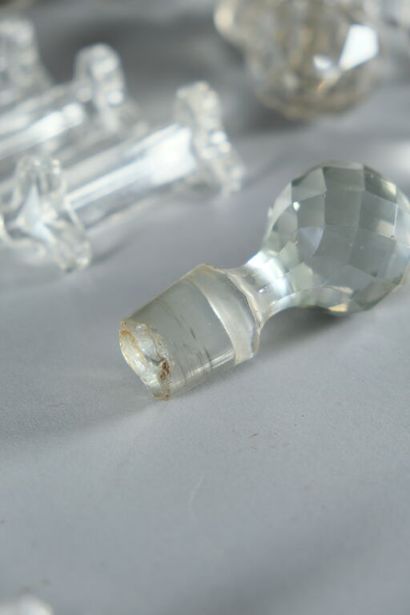 Petit ensemble en cristal ou verre soufflé...