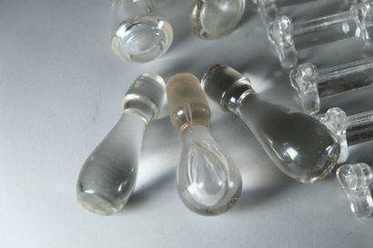 Petit ensemble en cristal ou verre soufflé...