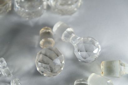 Petit ensemble en cristal ou verre soufflé...
