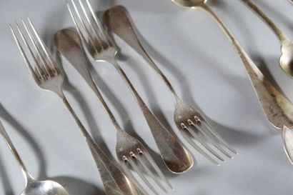 Parties de ménagères en métal argenté : 

*...