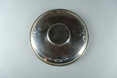 Tasse et sa sous-tasse en argent 925 ‰, poinçon...