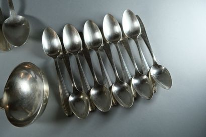 Parties de ménagères en métal argenté : 

*...