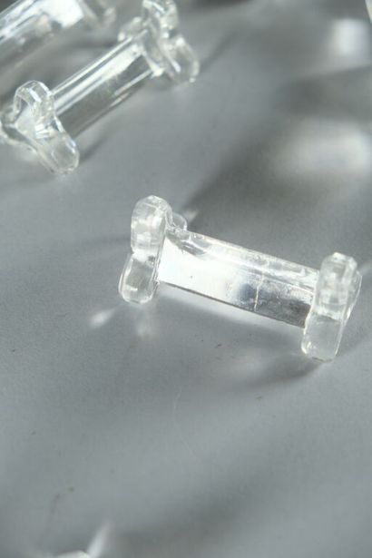Petit ensemble en cristal ou verre soufflé...