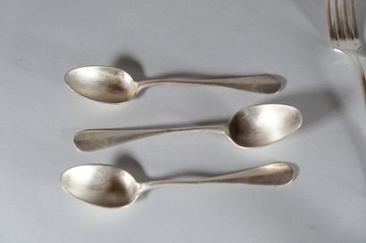 Parties de ménagères en métal argenté : 

*...