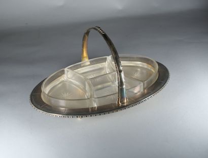 Monture de présentoir en argent 925 ‰, poinçon...