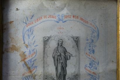 [CATHOLICISME]. 
Ensemble de cinq estampes...