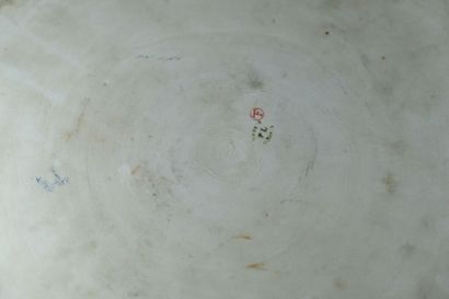 Plateau pour apéritif en porcelaine de Limoges,...