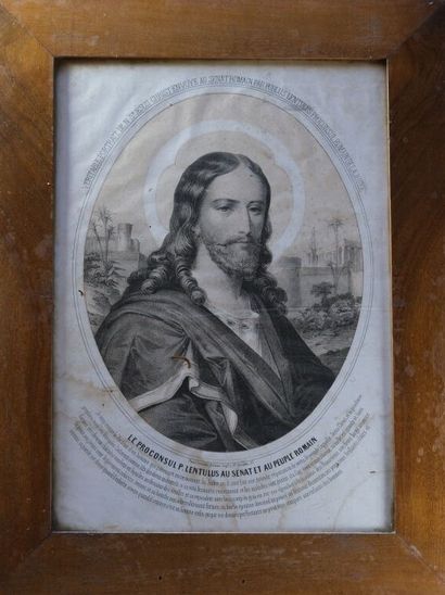 [CATHOLICISME]. 
Ensemble de cinq estampes...
