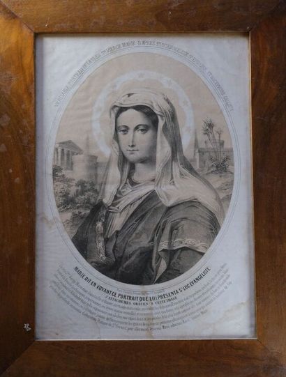 [CATHOLICISME]. 
Ensemble de cinq estampes...