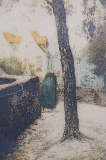 Alfred VAN NESTE (1874-1969). 
Pont à Bruges...