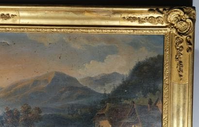 École française vers 1830-50. 
Chemin de...