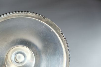 Pied et monture de coupe en argent 925 ‰,...