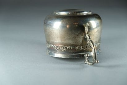 Tasse et sa sous-tasse en argent 925 ‰, poinçon...