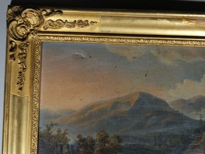 École française vers 1830-50. 
Chemin de...