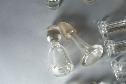 Petit ensemble en cristal ou verre soufflé...
