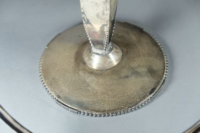 Pied et monture de coupe en argent 925 ‰,...