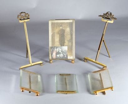 Ensemble de six cadres à photographies en...