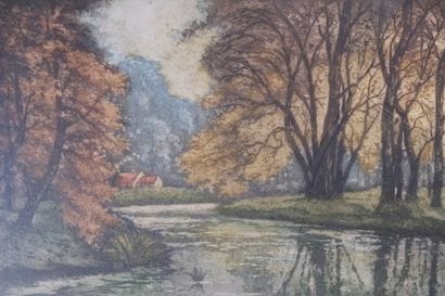 Alfred VAN NESTE (1874-1969). 
Pont à Bruges...