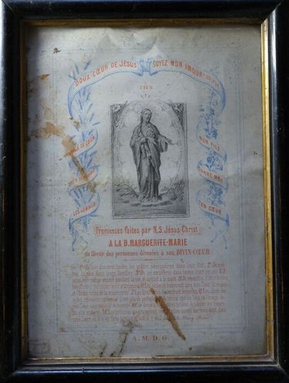 [CATHOLICISME]. 
Ensemble de cinq estampes...