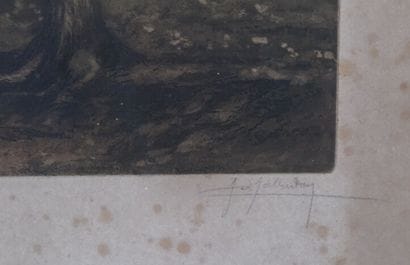 Alfred VAN NESTE (1874-1969). 
Pont à Bruges...