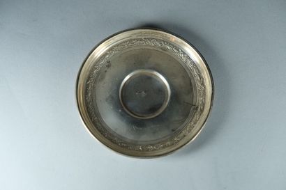 Tasse et sa sous-tasse en argent 925 ‰, poinçon...