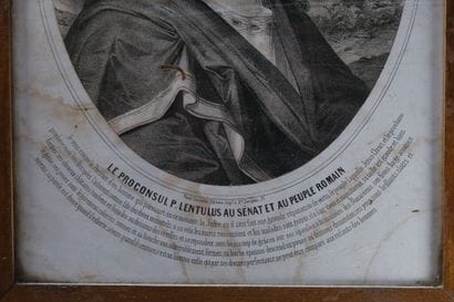 [CATHOLICISME]. 
Ensemble de cinq estampes...