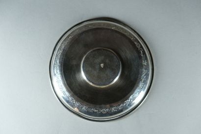 Tasse et sa sous-tasse en argent 925 ‰, poinçon...