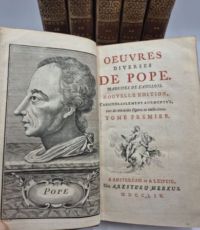 POPE, Alexandre. Oeuvres diverses [...] traduites...