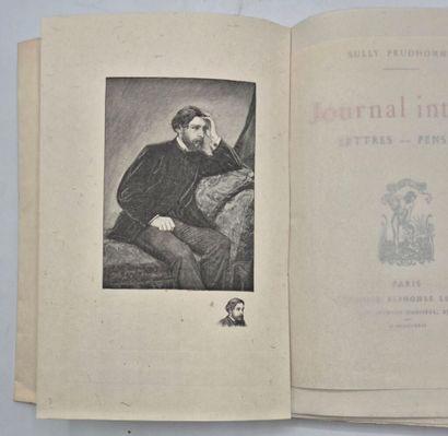 SULLY PRUDHOMME. Journal intime. Lettres...