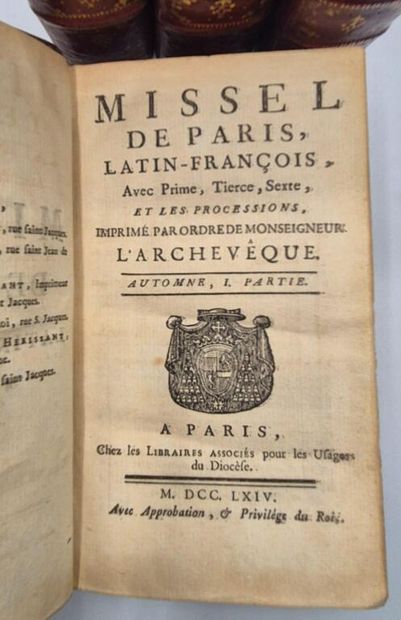 [RELIURE]. Missel de Paris, latin-françois,...