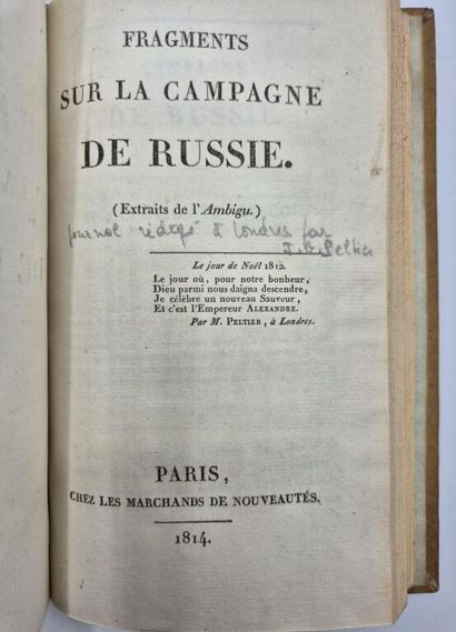 [NAPOLEON]. Recueil de 4 pièces.

4 pièces...