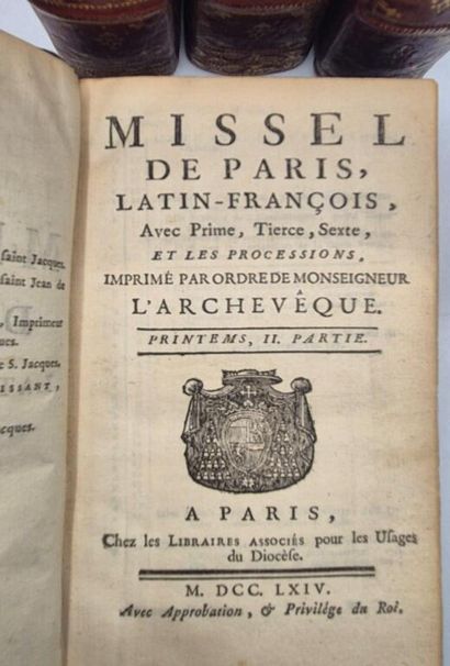 [RELIURE]. Missel de Paris, latin-françois,...