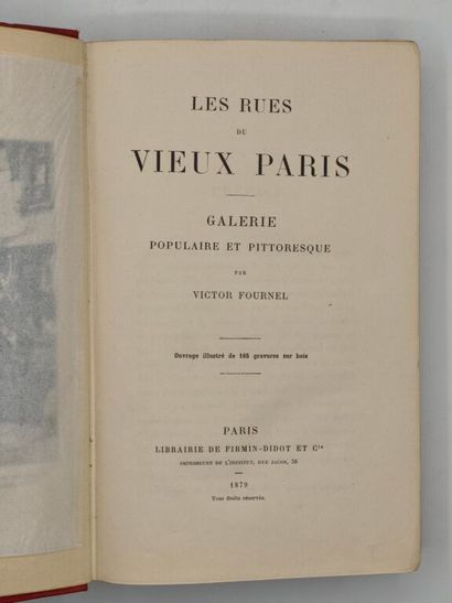 [PARIS]FOURNEL, Victor. Les Rues du vieux...
