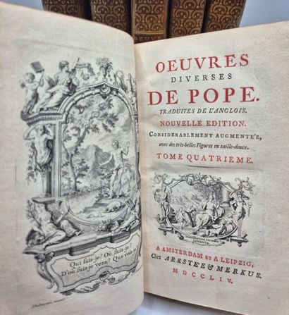 POPE, Alexandre. Oeuvres diverses [...] traduites...