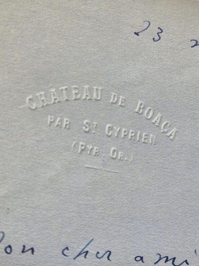 CHARDONNE, Jacques. Lettre autographe signée...