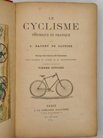 [CYCLISME]BAUDRY DE SAUNIER, Louis. Le Cyclisme...