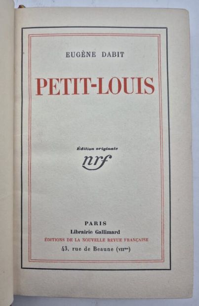 DABIT, Eugène. Petit-Louis - Villa Oasis.

Deux...