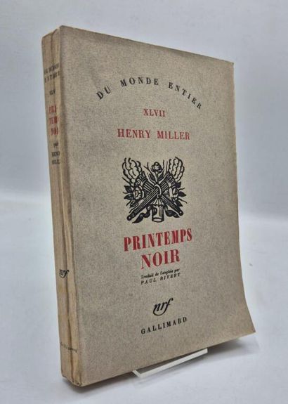 MILLER, Henry. Printemps noir (Black Spring).

Paris,...