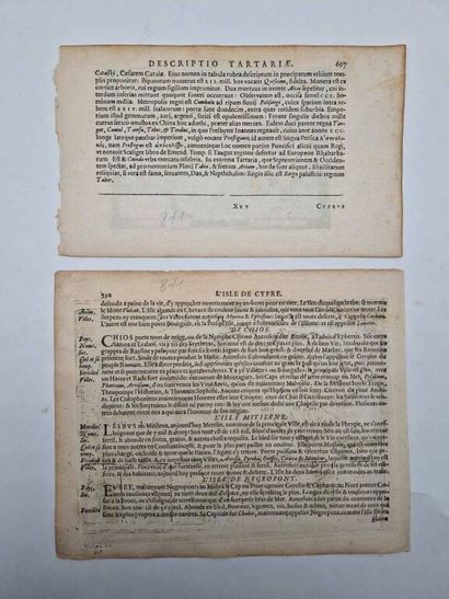 [CHYPRE]. Deux cartes du XVIIe siècle en...