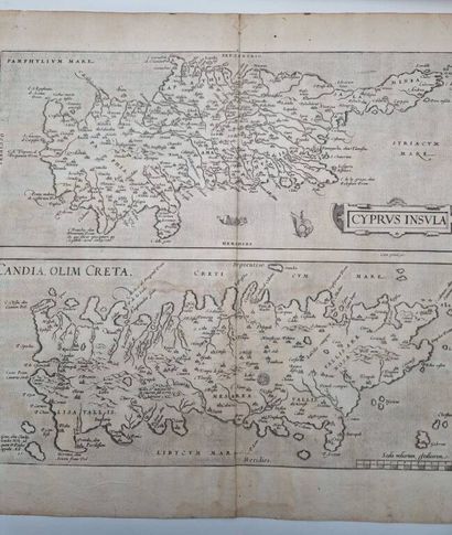 [CHYPRE - CRÈTE]. ORTELIUS, Abraham. Cyprus...