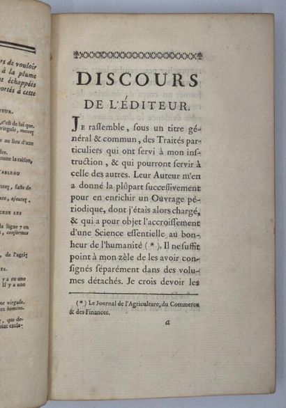 [DUPONT DE NEMOURS]QUESNAY, François. Physiocratie,...
