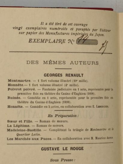 [PARIS] RENAULT, Georges et LE ROUGE, Gustave....