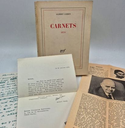 COHEN, Albert. Carnets. 1978.

Edition originale....