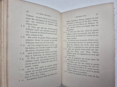[EGYPTE] PIERRET, Paul. Le Livre des morts...