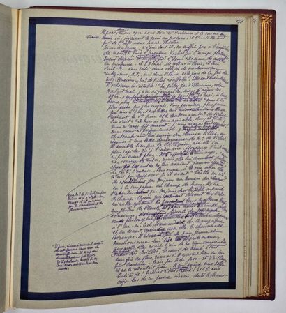 ROUFF, Marcel. Manuscrit autographe : 