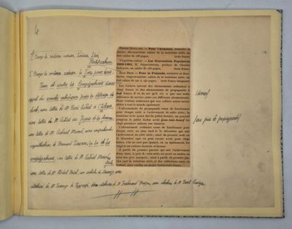 PÉGUY, Charles. Epreuve corrigée : Cahiers...